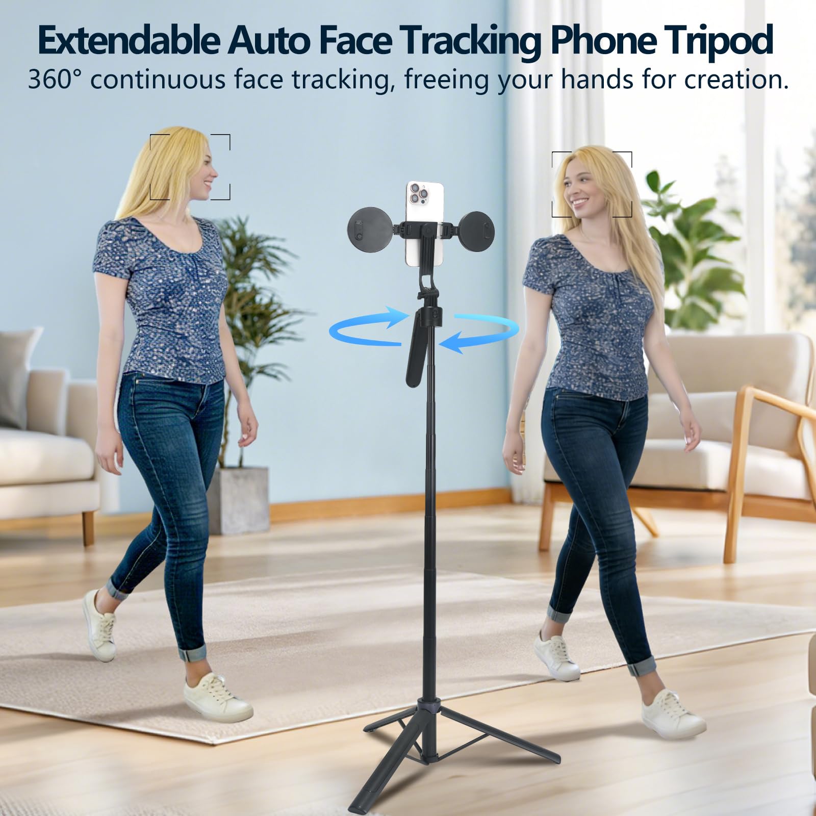 Trípode para selfie con anillo de luz, control remoto Bluetooth, soporte para teléfono para fotografía, vlogging, transmisión en vivo
