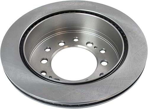 Miniatura 4 de TRQ Kit de pastillas de freno de disco semimetálicas traseras premium y rotores con productos químicos compatibles con Toyota