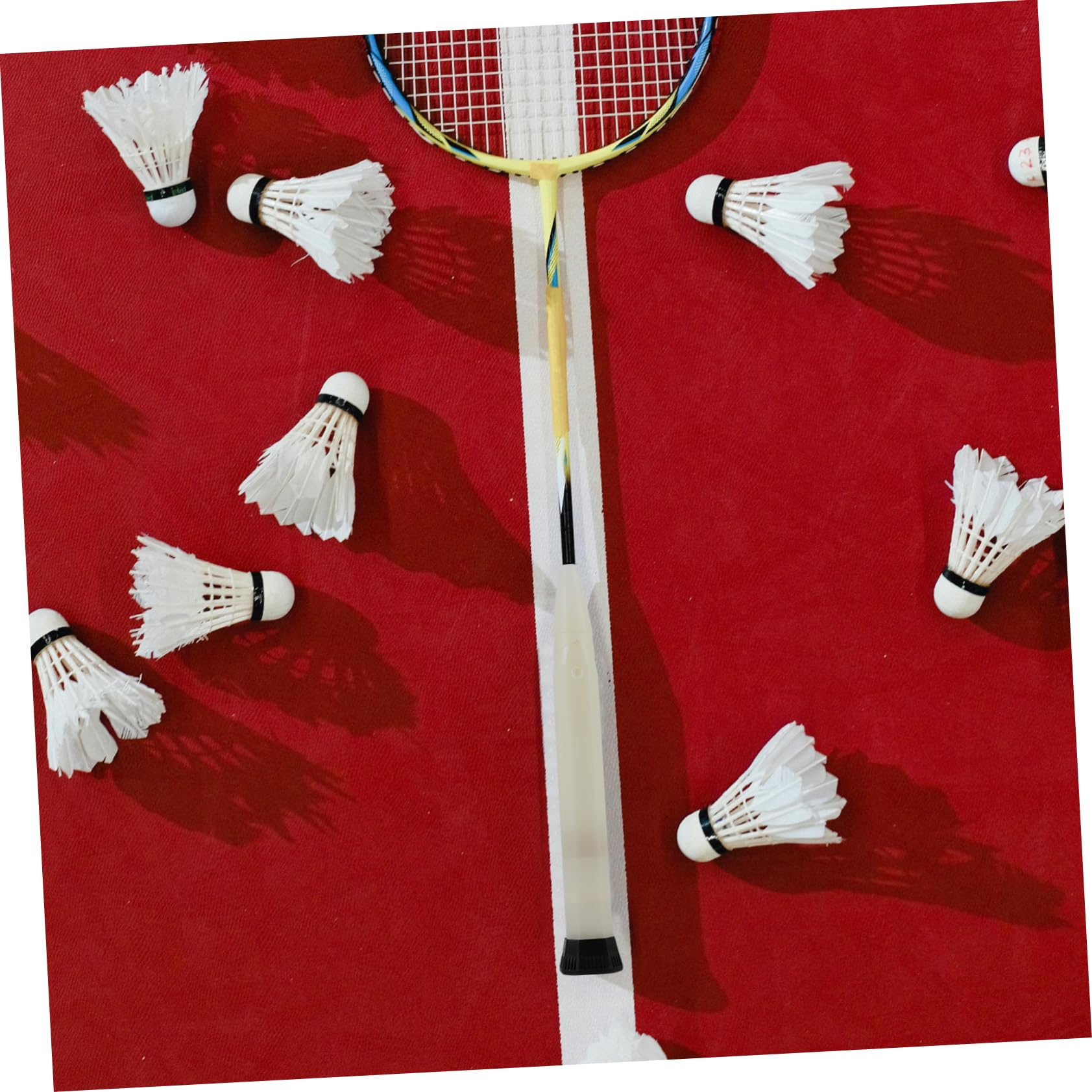 Sosoport Manico Galleggiante consegnato Impugnatura a Racchetta da Tennis Impugnatura della Racchetta Mano Accessori Badminton Sostituzione della Presa da Tennis plastica Bianca