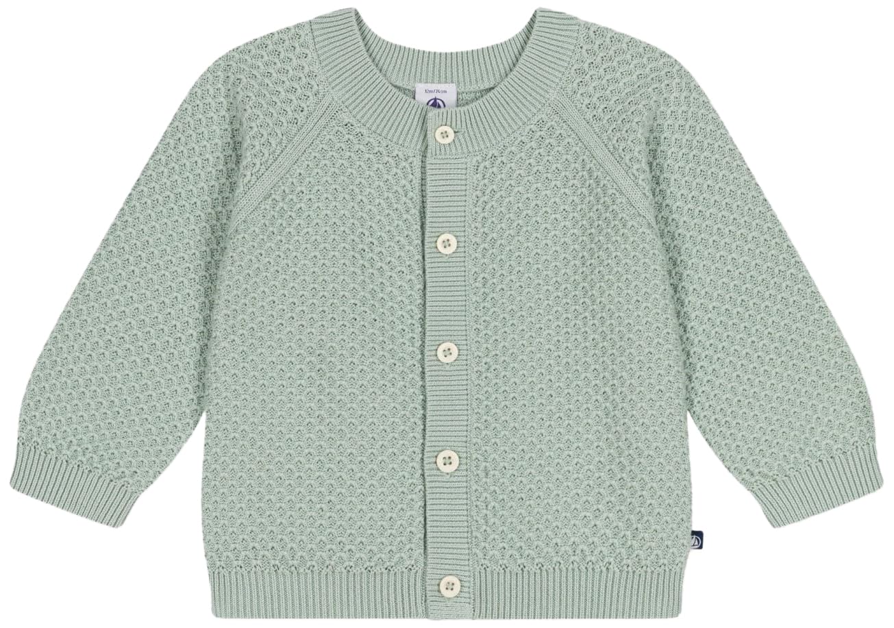 Petit Bateau Baby-Jungen Langarm-Cardigan