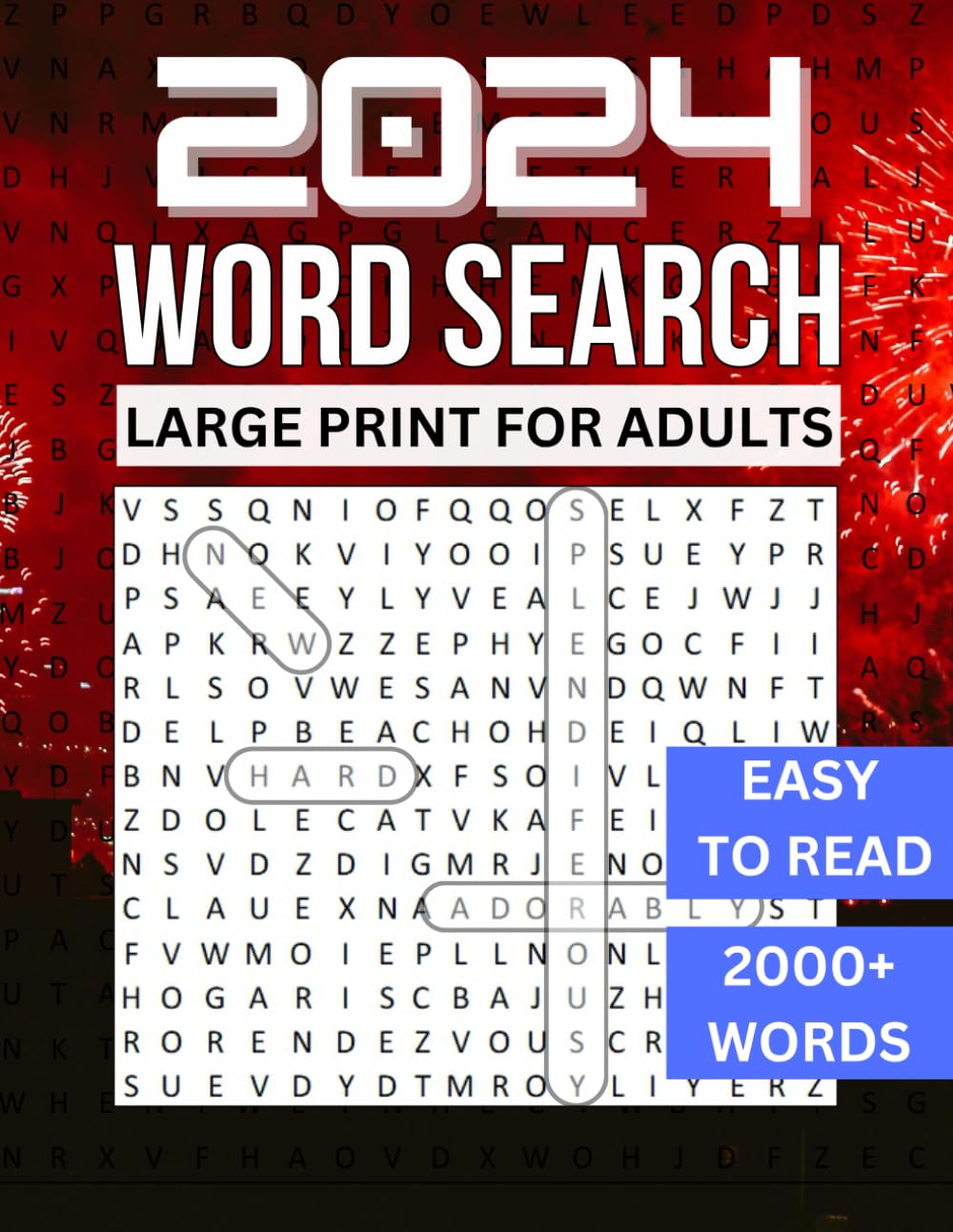 200 Word Search for Adults Large Print (100 Puzzles): Big Puzzle Books for Adults - Anti eye strain, keep brain working for Adults, Seniors & Teens (wordsearch book for adults)