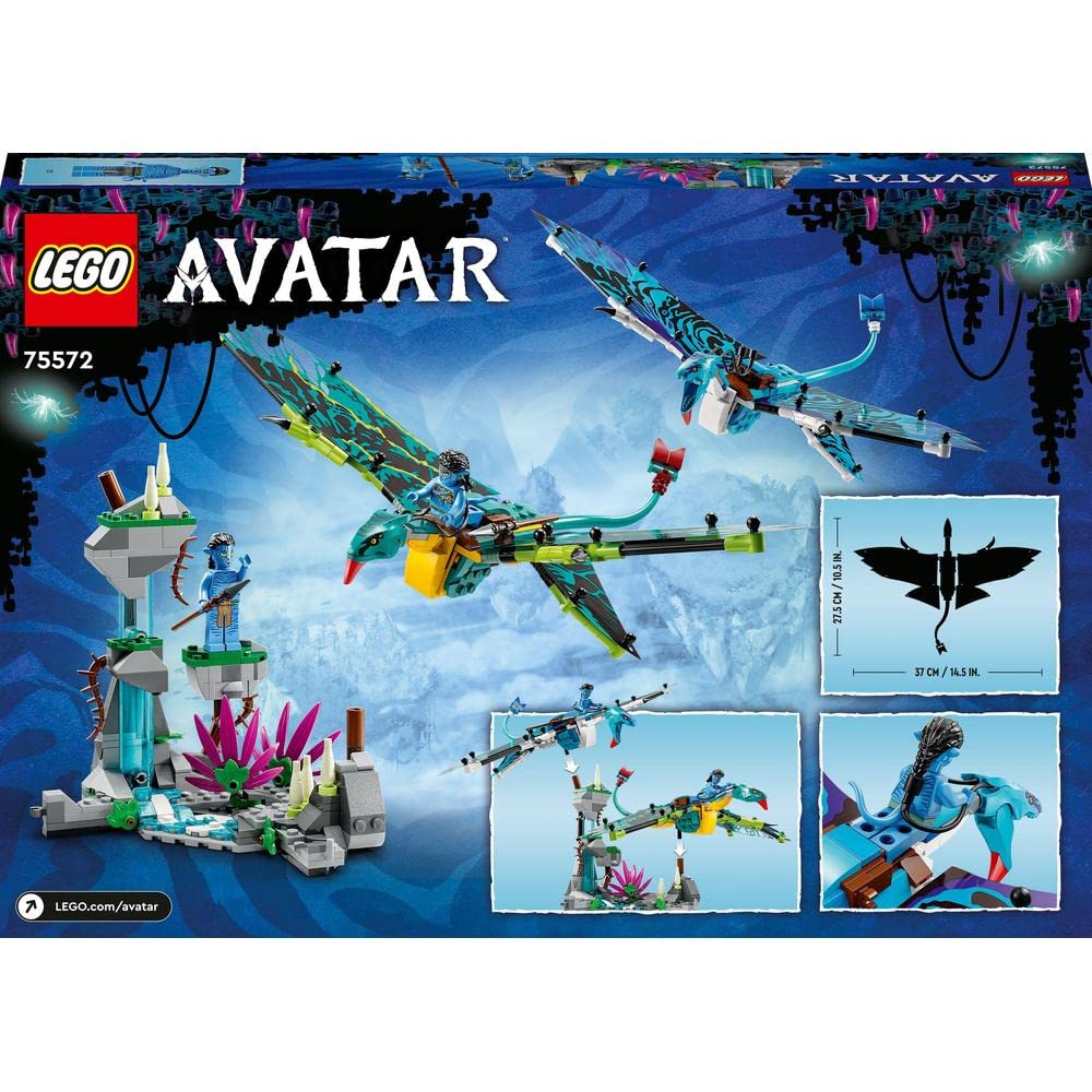 LEGO Avatar Le Premier Vol en Banshee de Jake et Neytiri - Jeu de Construction pour Enfants 2 Figurines Banshees à Collectionner - Jouet Aventure inspiré du Film - Idée Cadeau dès 9 Ans 75572