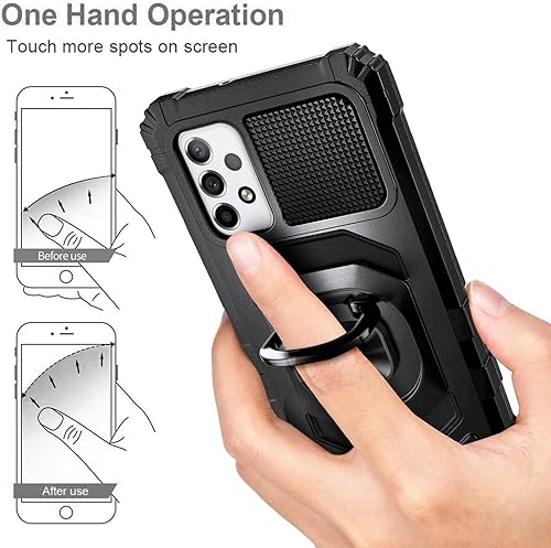 Miniatura 6 de NZND Funda para Samsung Galaxy A53 5G con protector de pantalla de vidrio templado (cobertura máxima), protección de cuerpo completo grado militar