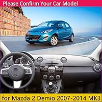 Vista 2 de Cubierta del salpicadero del automóvil para conducción a la izquierda, Mazda 2 Demio 2007-2014, alfombra DE 2007-2014, alfombrilla para parasol
