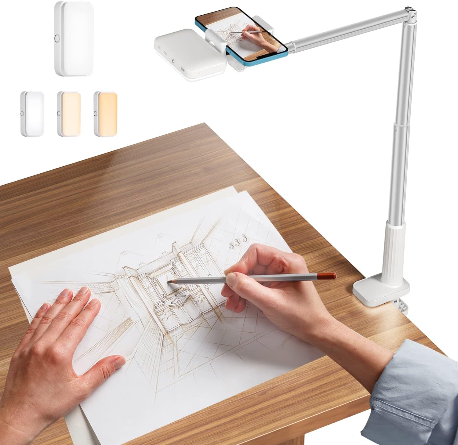 yAyusi Overhead Phone Mount for Recording,Phone Stand for