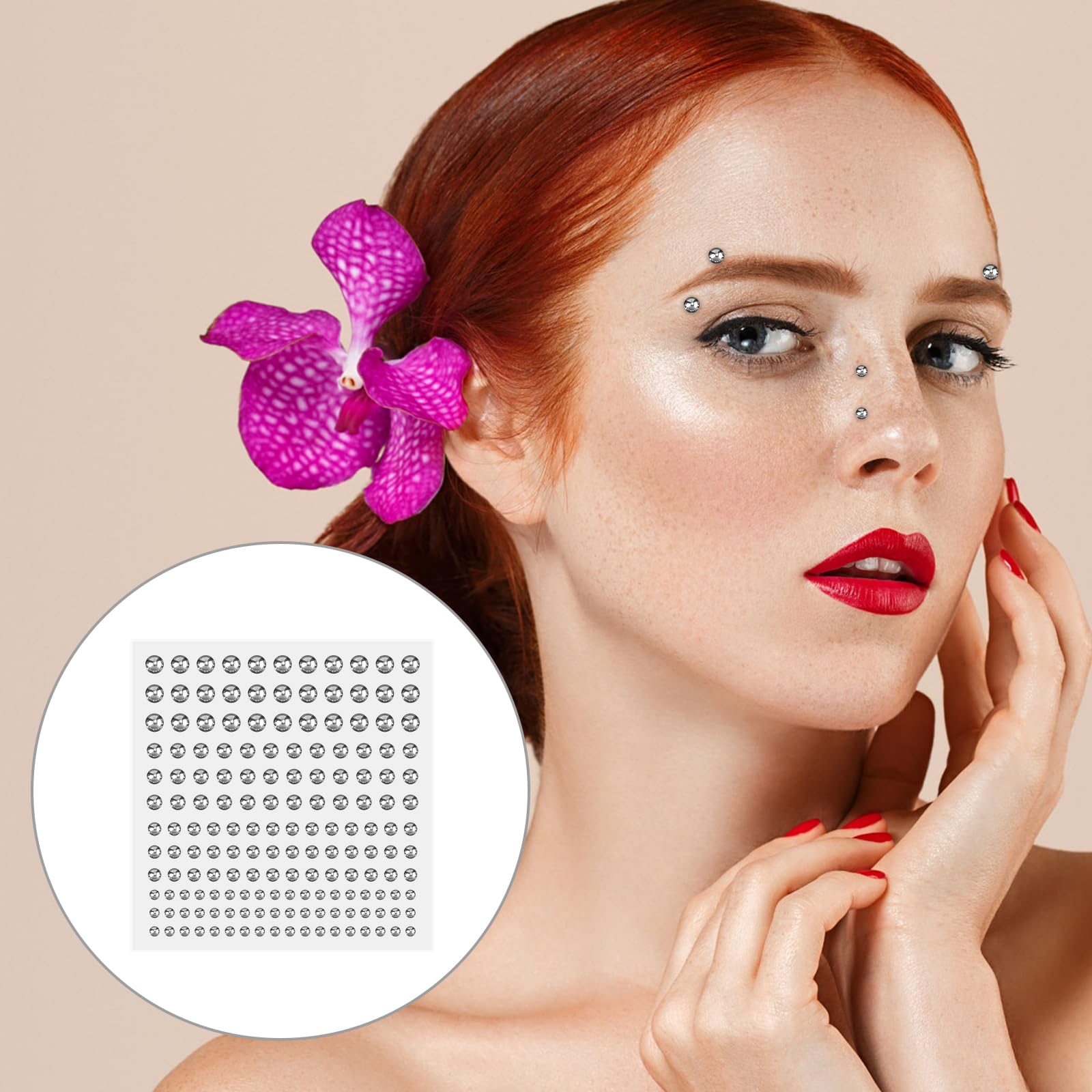 Stick On Nose Studs Claire's 720-Pack Fake Piercing Kit 3mm/4mm