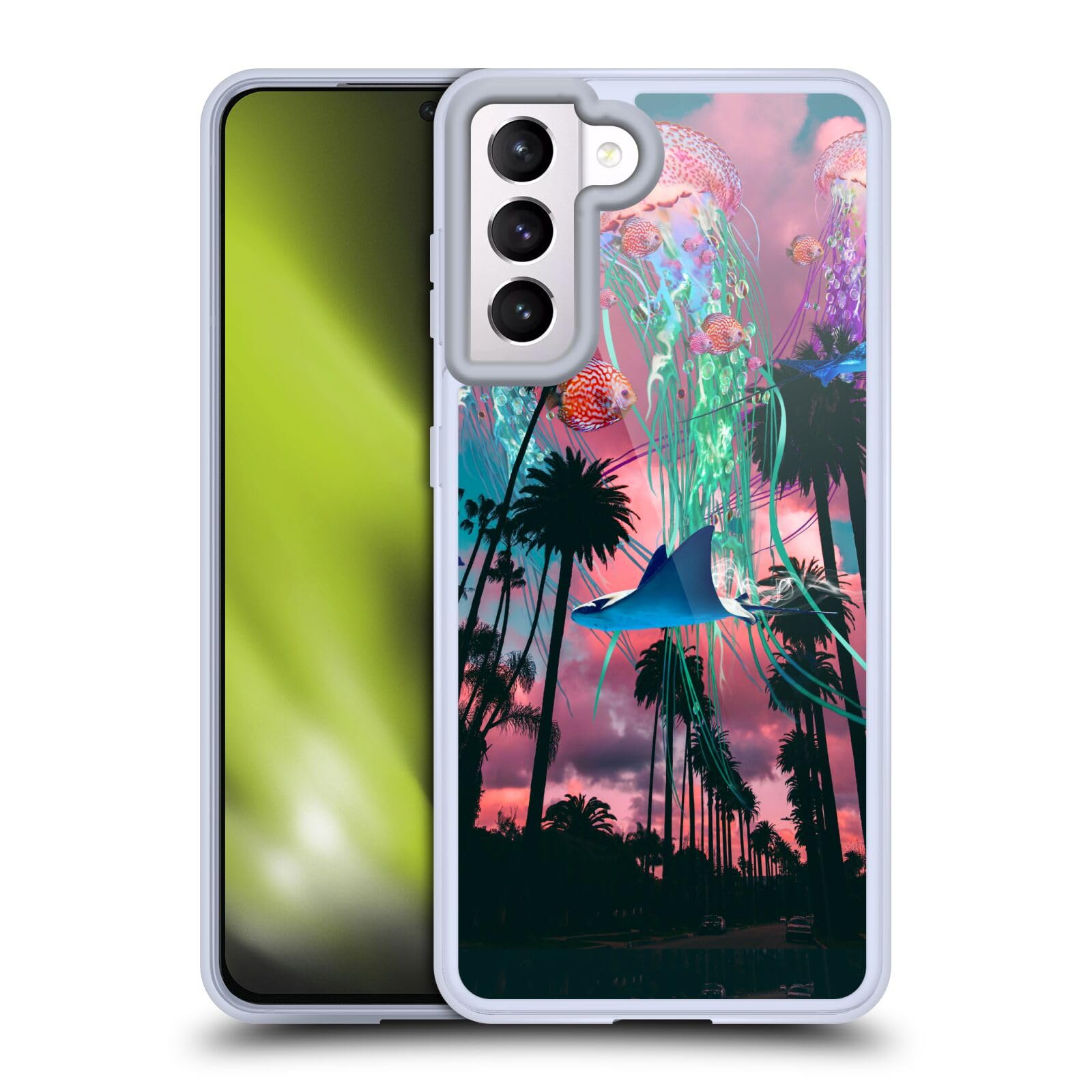 Funda de gel medusas Dave Loblaw para Samsung Galaxy S21 5G suave y flexible 7