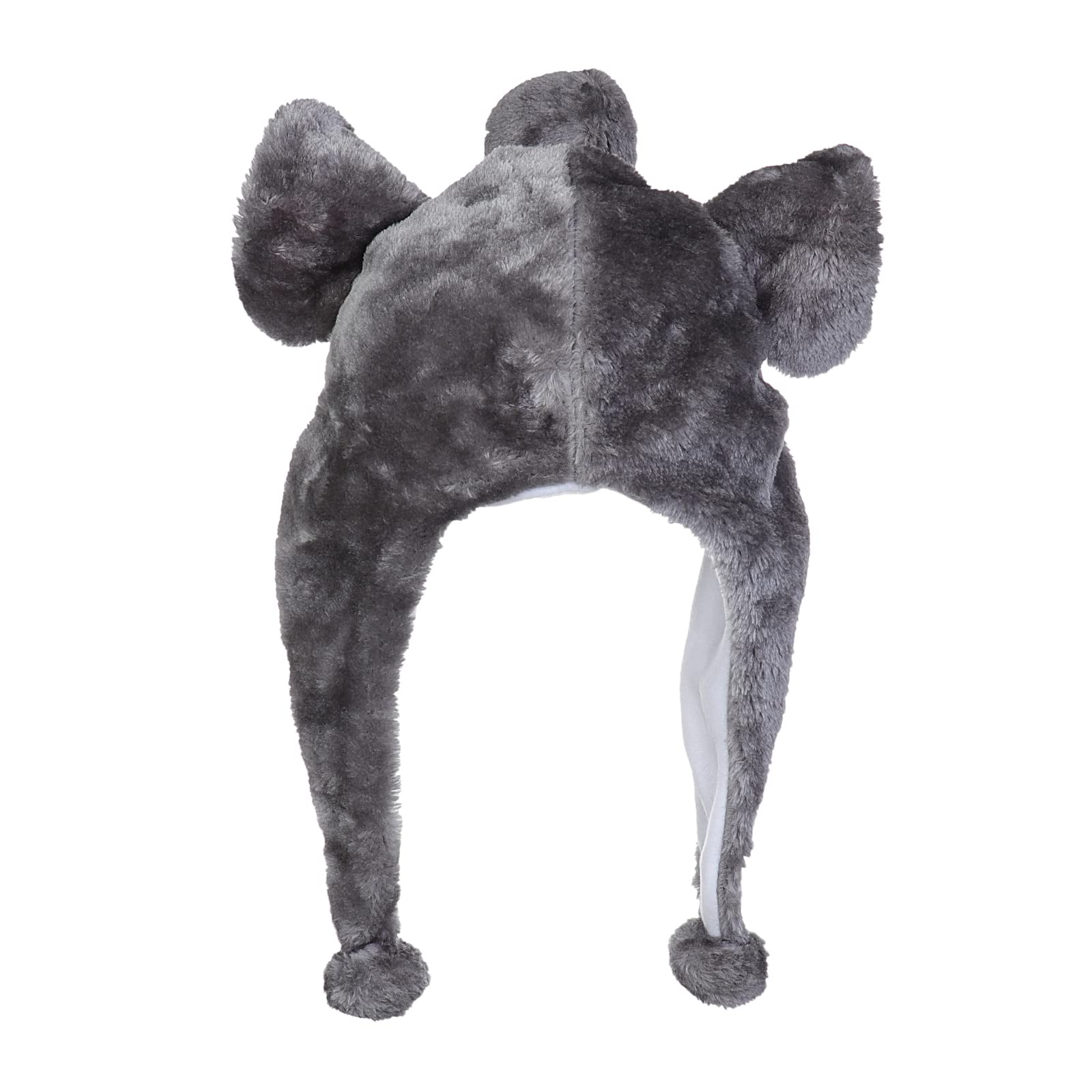 VPbao Plush Headgear Hat, 2-in-1 Hat with Ear Flaps Scarf Set, Funny Cartoon Animal Cap for Costume Party - Image 4