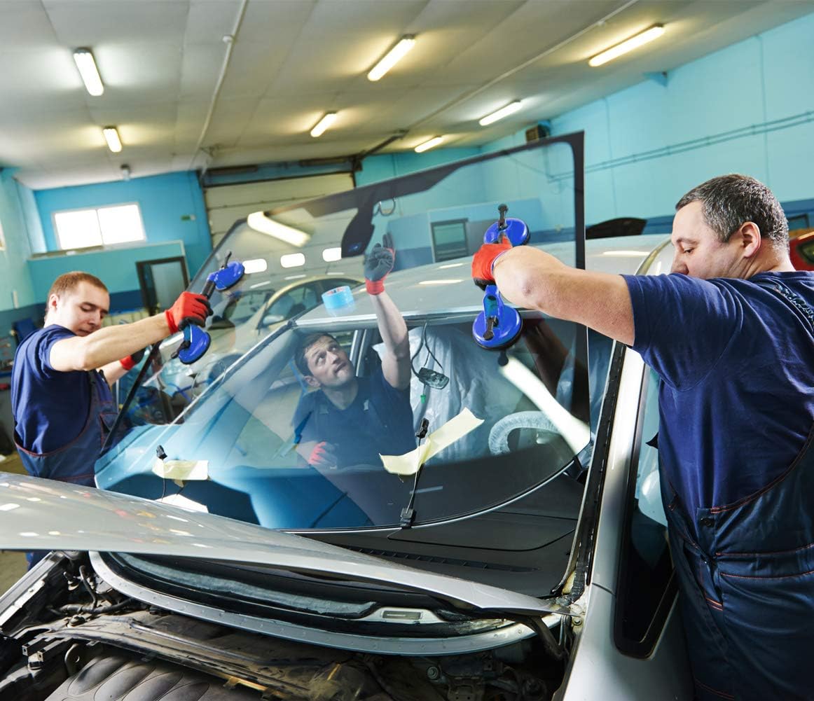 IMT Glass Suction Cup Dual Cups 2 Pack, Heavy Duty Vacuum Plate with Adjustable Handle Glass Holder to Lift Large Glass/Auto Glass Windshield Installation/Tiles Mirrors Moving, 260lb Suction Power