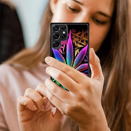 Miniatura 5 de BFUKVOU Funda para Galaxy S23 Ultra, policarbonato duro+TPU suave, antideslizante, ultra fina, funda protectora a prueba de golpes para Samsung