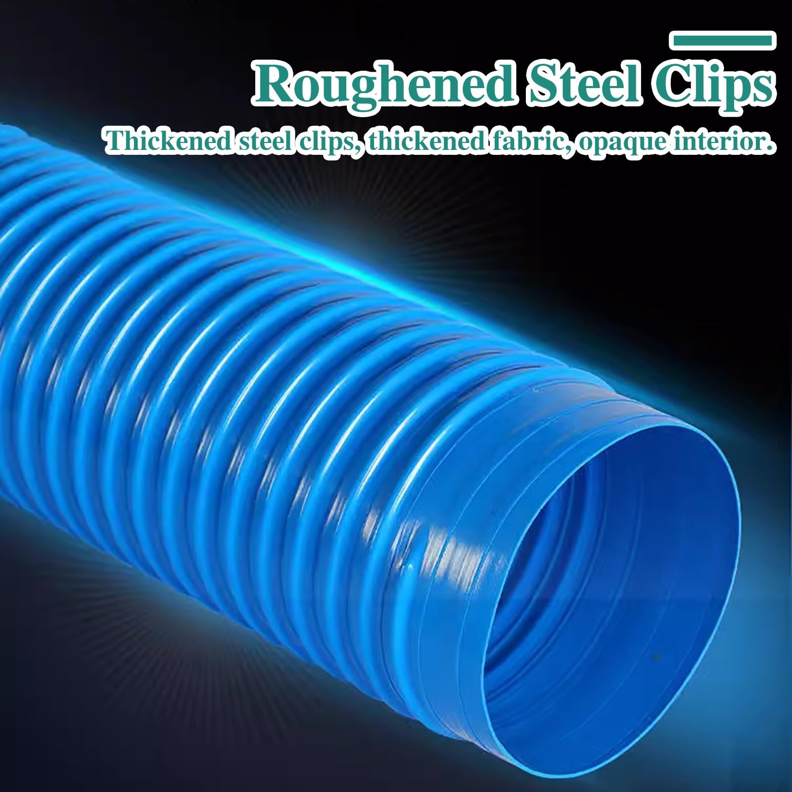 Tubo Flexible Manguera de Ventilación para Secadora Industrial para Conductos, Manguera Flexible de Escape para Secadora en Espacios Reducidos de Cocina, Extensión(300cm(9.8ft),D 400mm(15 3/4"))
