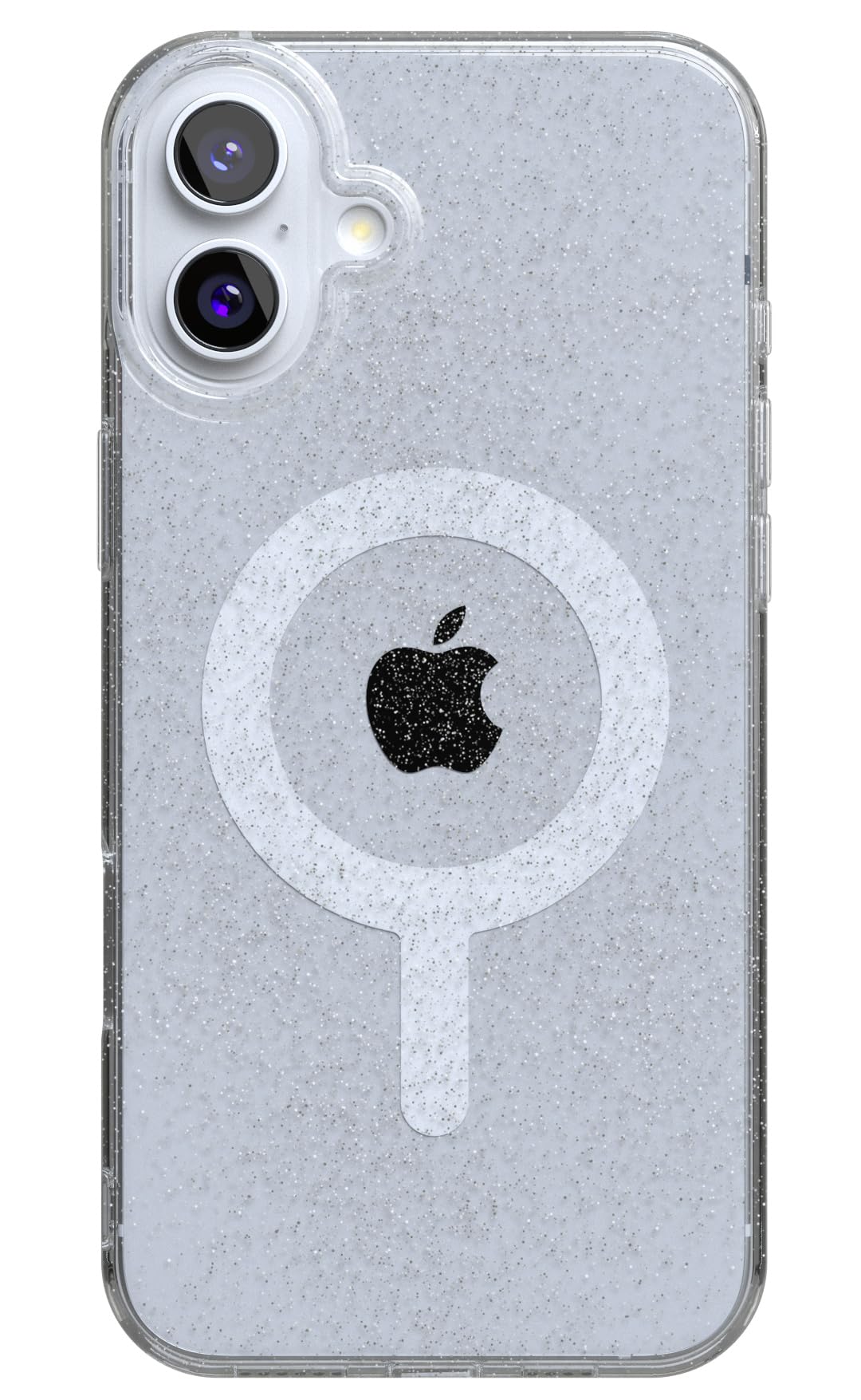 Casely iPhone 16 Plus Case Clear Skies Clear Shimmer Classic Ultra-Slim Design Compatible with MagSafe