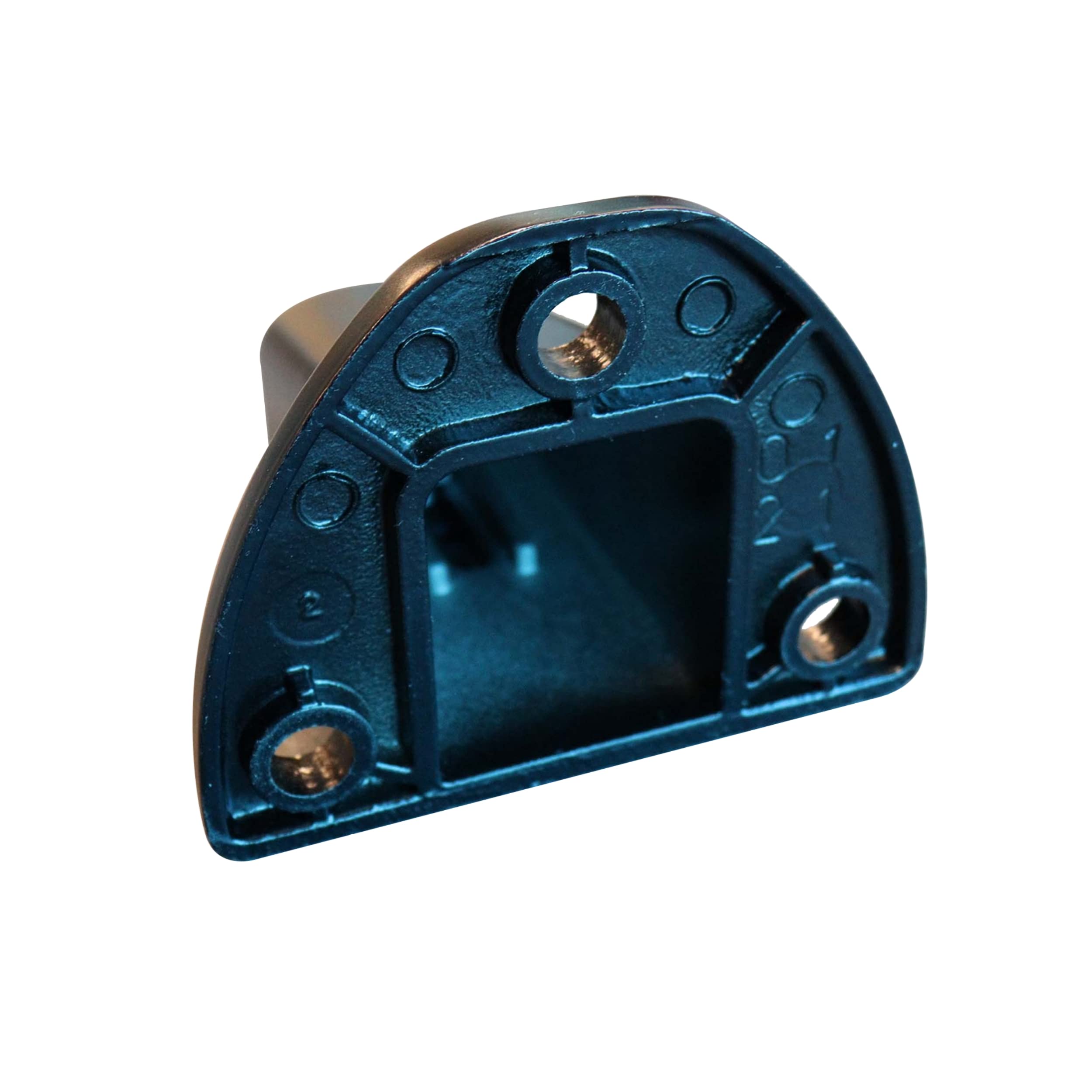 Tope de puerta deslizante – parada de parachoques para cierre de puerta deslizante – Parada de zapata de protección para atornillar – Altura ajustable acabado negro mate – Fabricación y calidad