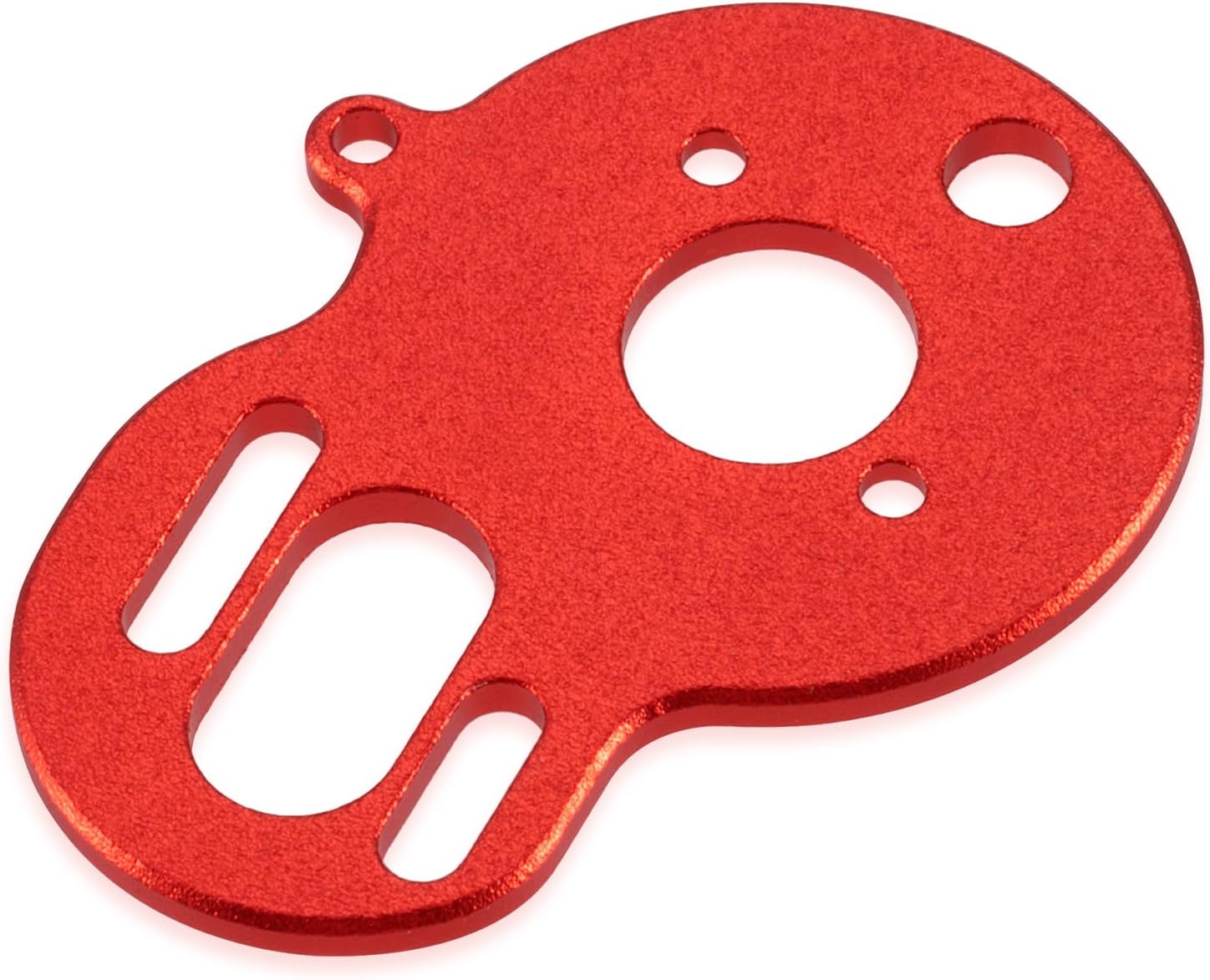 Aluminum Rear Main Gear Cover & Motor Mount Plate Fixed Bracket Upgrade Parts for Losi 1/24 Micro-B 1/28 Micro-T 2WD RC Car Buggy (Red)