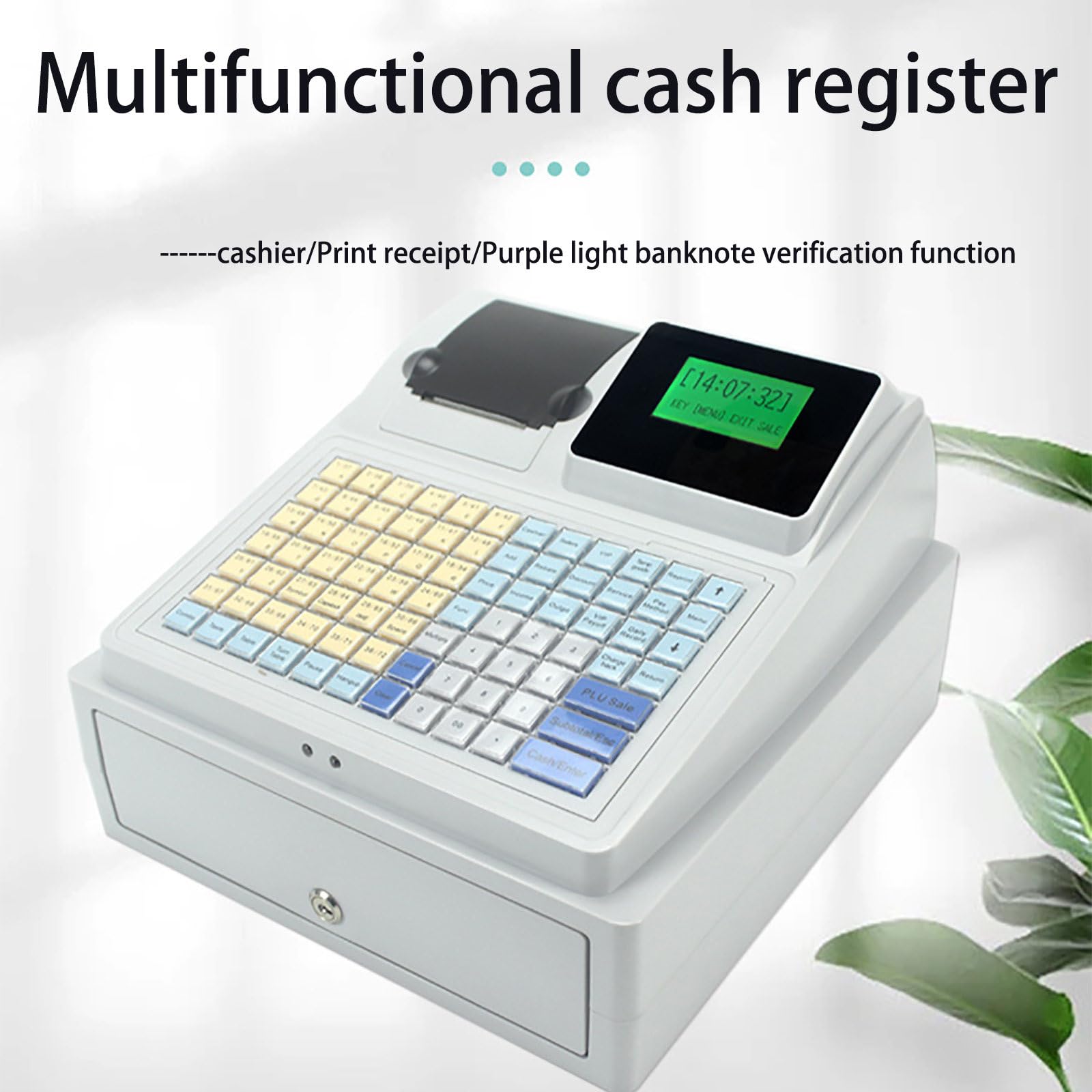 Caja registradora electrónica, cajón de 3 Billetes, 4 cajones de Monedas, cajón de Caja registradora, Caja registradora para pequeñas Empresas