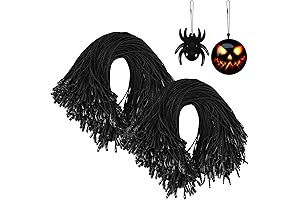 Ornament Hooks - 500 Black Christmas Tree Fasteners With Snap
