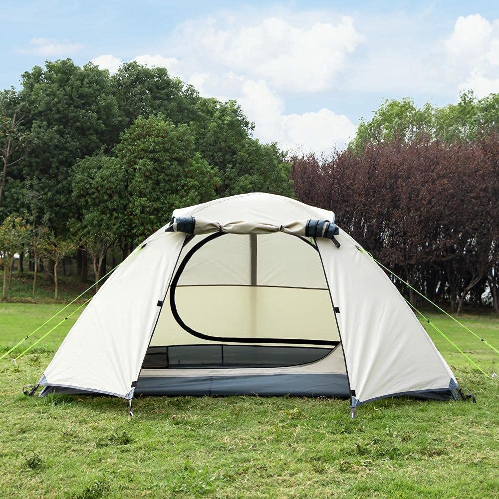 Zelt Familienzelt, Campingzelt, Kuppelzelt, dunkel und kühl im Inneren, 3-4 Personen Vorzelt, Stehhöhe UV, Schutz Bodenwanne wasserdicht Little Surprise Sport & Freizeit