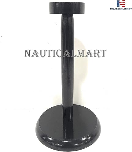 Miniatura 7 de Wooden Helmet Stand Solid Medieval Roman Viking Helmet Display Stand Mask Display Templar Spartan Cosplay LARP Knight Stand