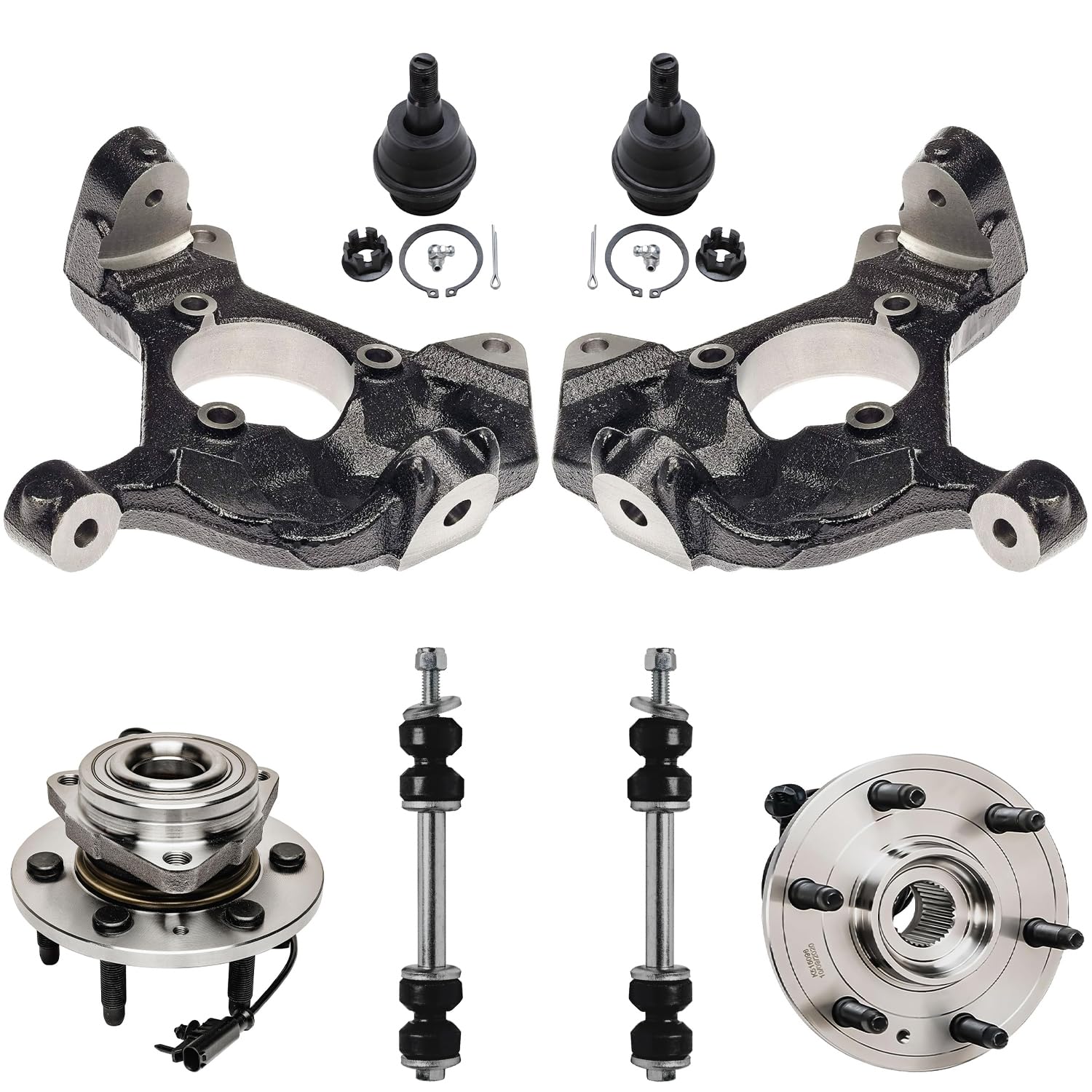 Detroit Axle - 4WD Front Knuckles Kit for 2007-2013 Chevy Silverado 1500