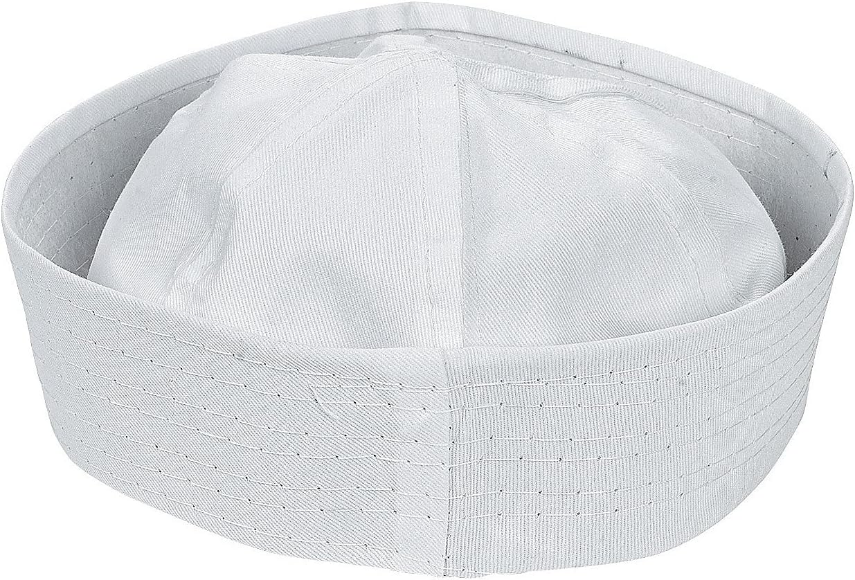 DIY White Sailor Hats 12 Pack - Party Hats for Kids & Adults | Captain Hat Costume Accessories for Nautical Theme Birthday Parties, Navy Yacht Sailing Decor & Vacation Bible School Crafts