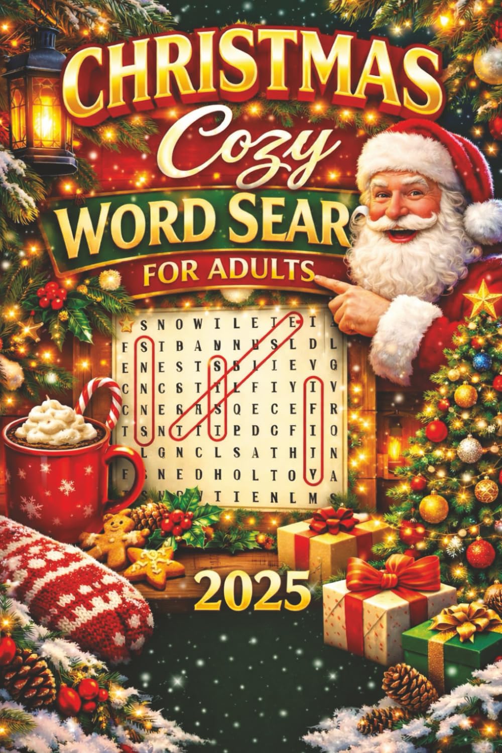 Christmas Cozy Word Search for Adults 2025: 50+ Relaxing Holiday-Themed Word Puzzles (Christmas Word Search Collection)