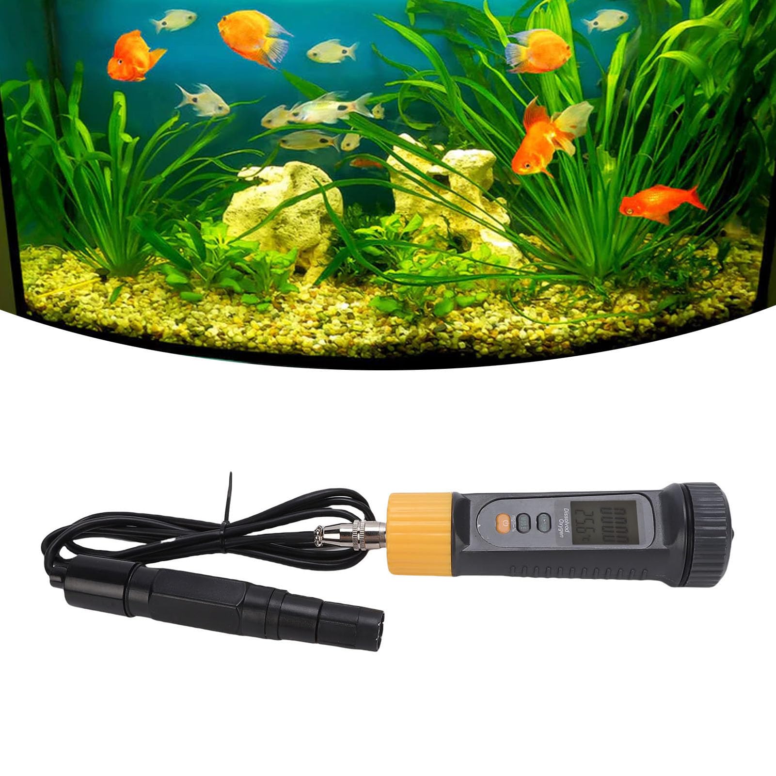 Sxhlseller DO-Messgerät-Tester mit Bluetooth-Funktionen für die -App, Benutzerfreundliches Digitales Testkit für Gelösten Sauerstoff für Aquarien, Unterstützt E-Mail-Datenexportfunktion