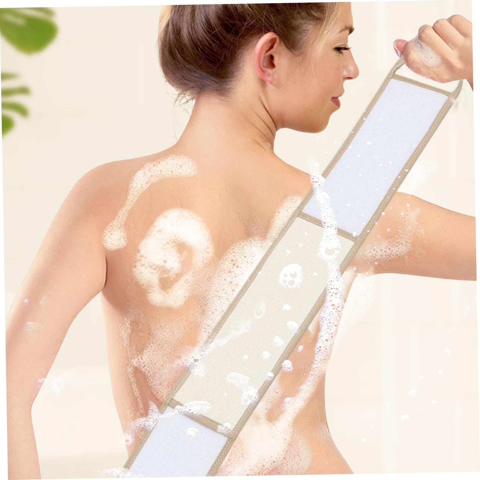 Beavorty 5 Esponjas Exfoliantes Naturales Para La Espalda Y La Ducha Para Hombres Con Correas De Doble Cara Para Limpieza.