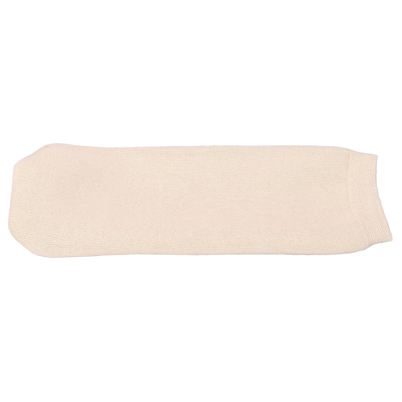 Alomejor Manga Protectora para Piernas para Amputados, Calcetín Protésico de Gel Engrosado, Distribución de Presión Elástica Alta, Reduce la Fricción, Gel de Silicona de Algodón (Talla grande)