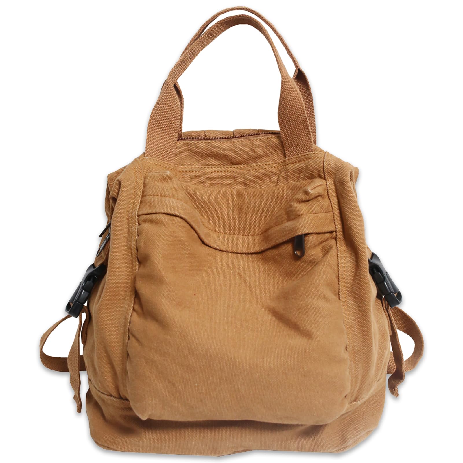 PRLINJSK Mini Canvas Backpack for Women Girls Cute Small Backpack Purse Aesthetic Backpack