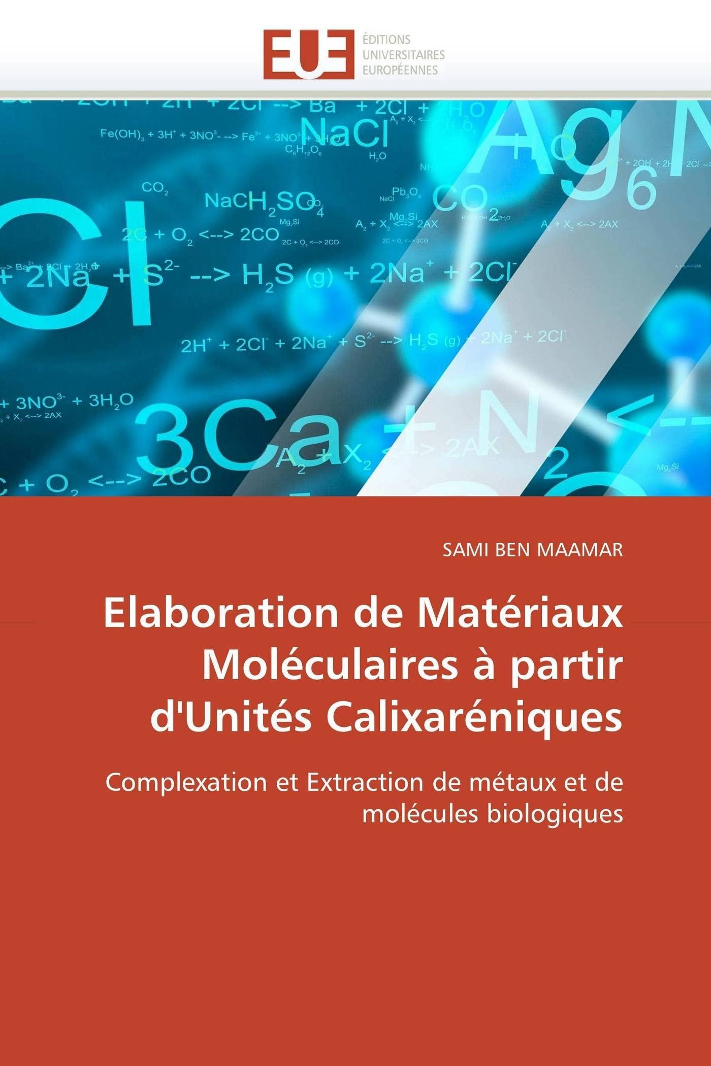 Elaboration de Matériaux Moléculaires à partir d'Unités Calixaréniques: Complexation et Extraction de métaux et de molécules biologiques (Omn.Univ.Europ.)