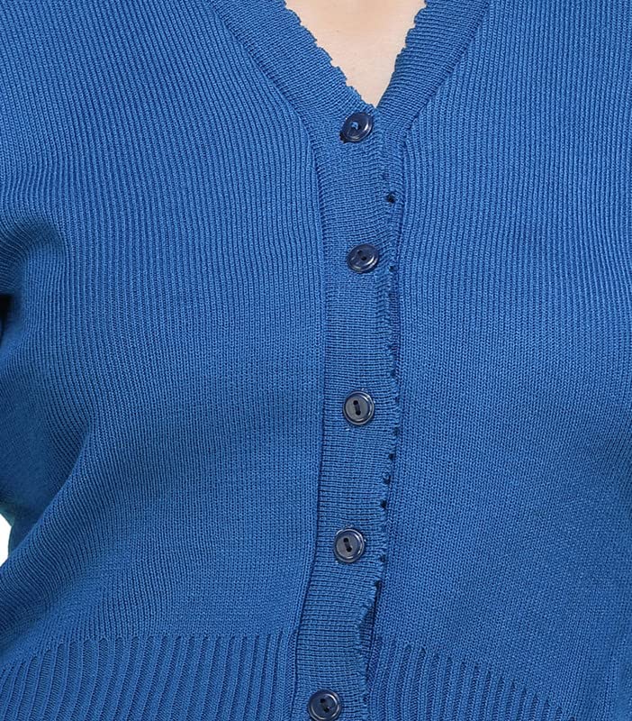Image of Women Winter Wear V-Neck Full Sleeves Regular Fit Woollen Blouse