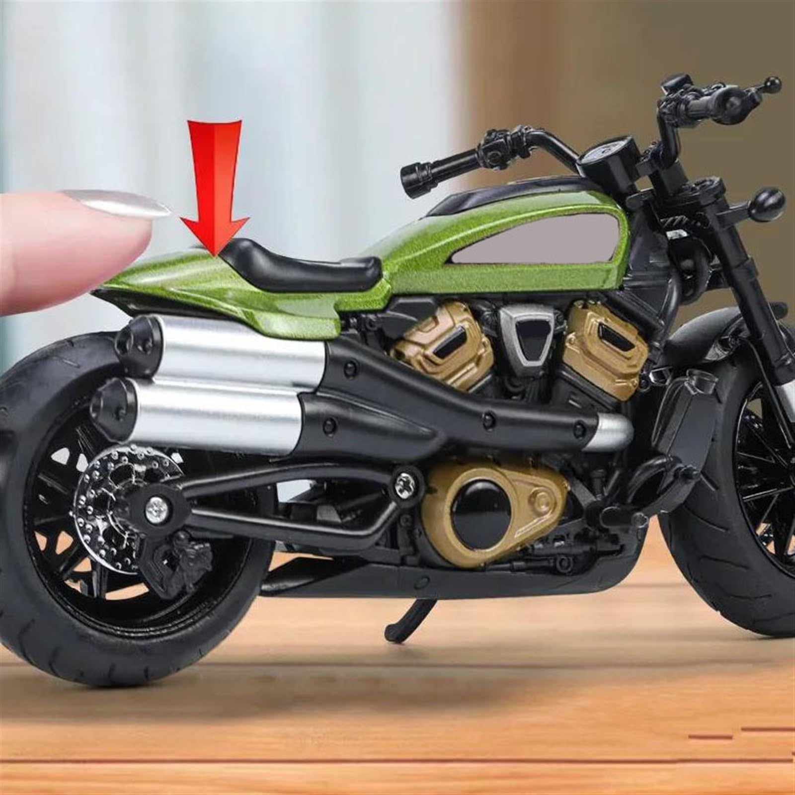 Modello in Scala 1/12 Moto Diecast in Metallo Modello di Moto da Collezione per Harley Sportster S