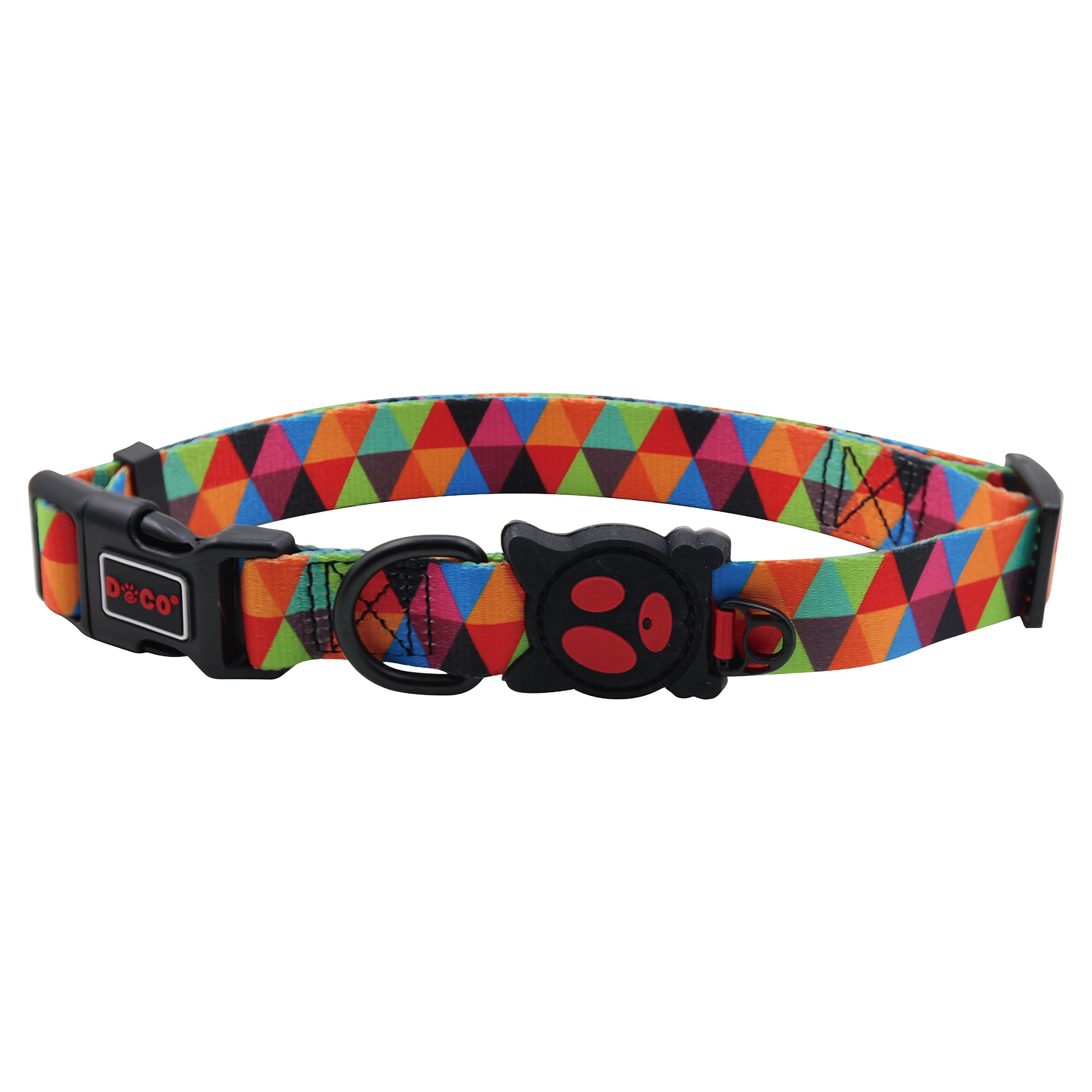 DOCOLOCO Collar - (DCL002) Sizes - M, Texture - Triangles