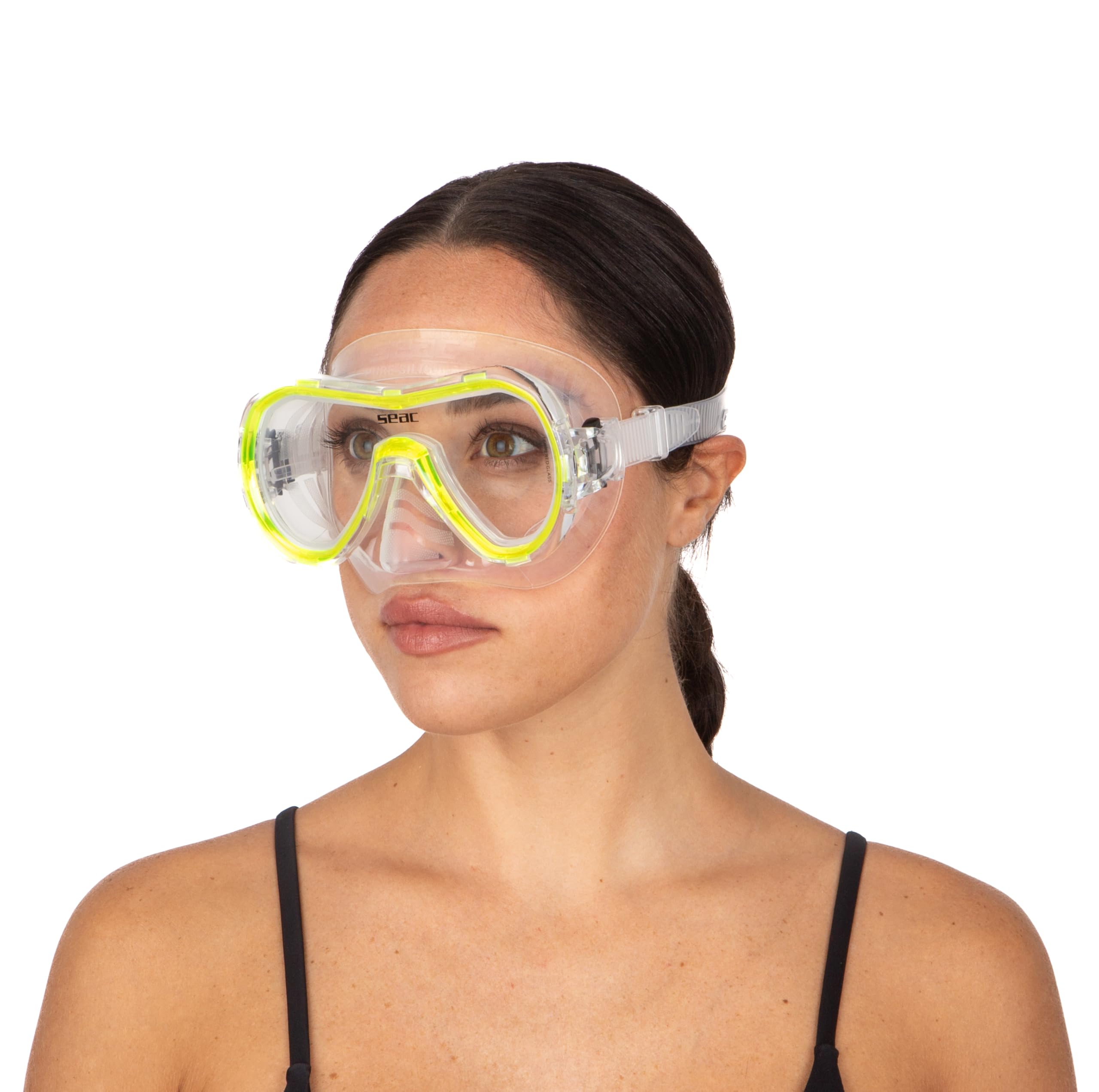 Seac Set Giglio, Set Snorkeling con Maschera Subacquea e Snorkel con Valvola di Spurgo Acqua per Adulti e Ragazzi