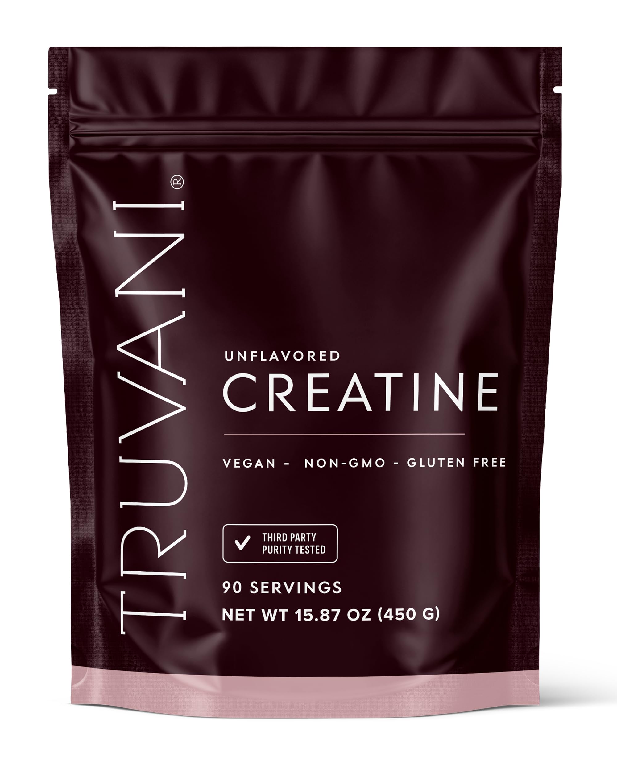 Truvani Creatine Monohydrate Powder | 5g Pure Creatine Per Serving | Third Party Tested | 90 Servings | Supports Strength and Cellular Energy | No Fillers | Women and Men