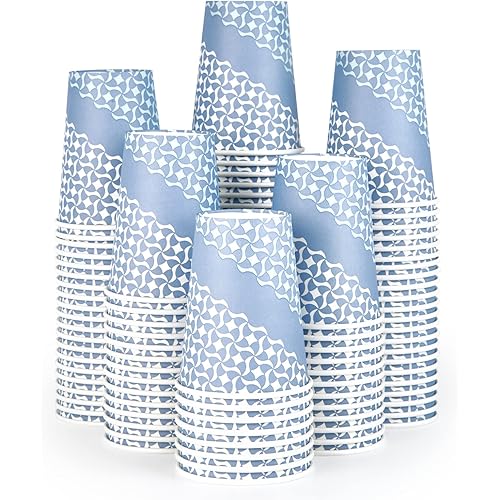MUCHII Paper Coffee Cups 12 oz, 240 Count Disposable Coffee Paper Cup, Paper Drinking Cups for Hot,Cold Beverage