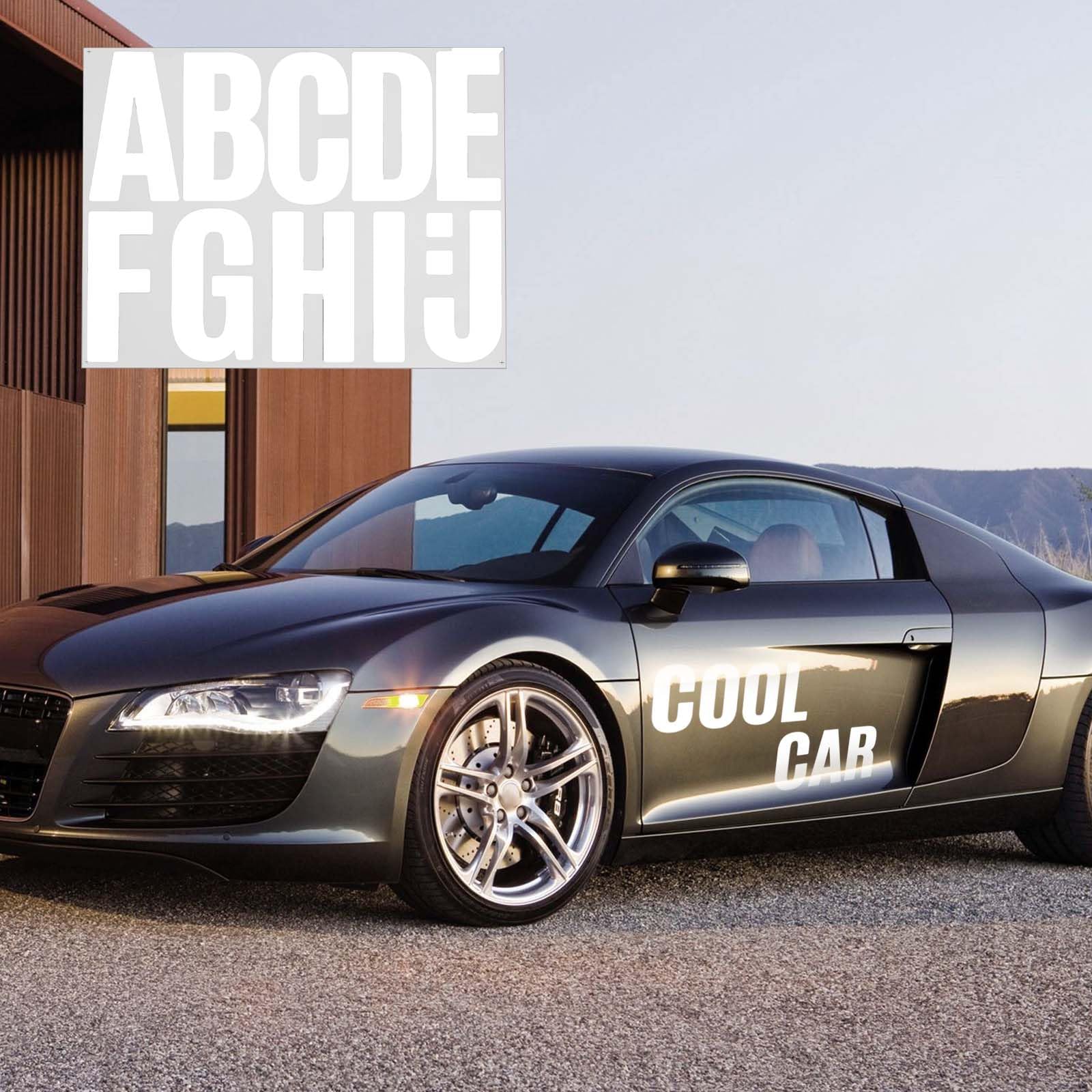 Lot De 5 Feuilles D'autocollants Numérotés Noirs - En Vinyle