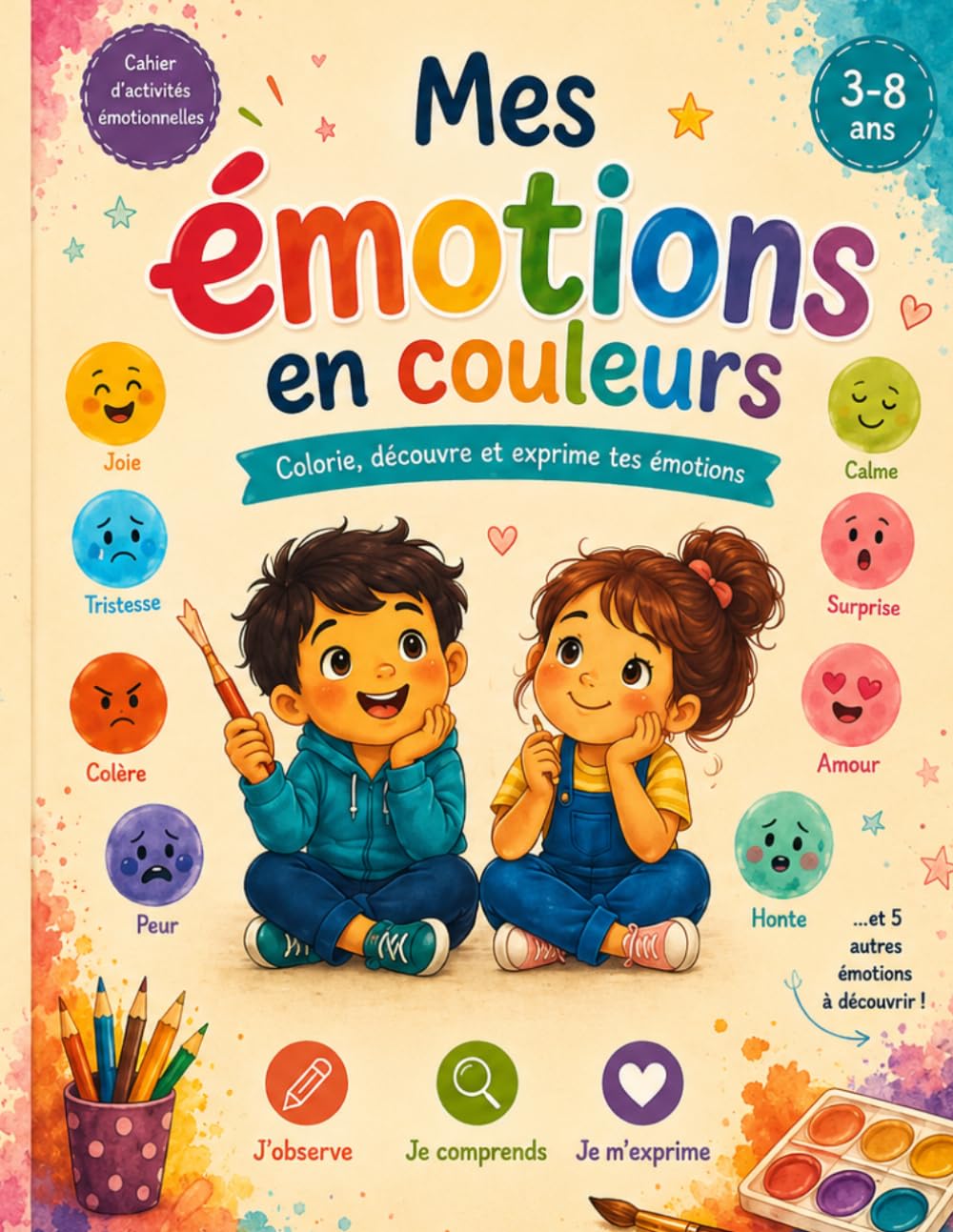 Mes émotions en couleurs: Colorie, découvre et exprime tes émotions