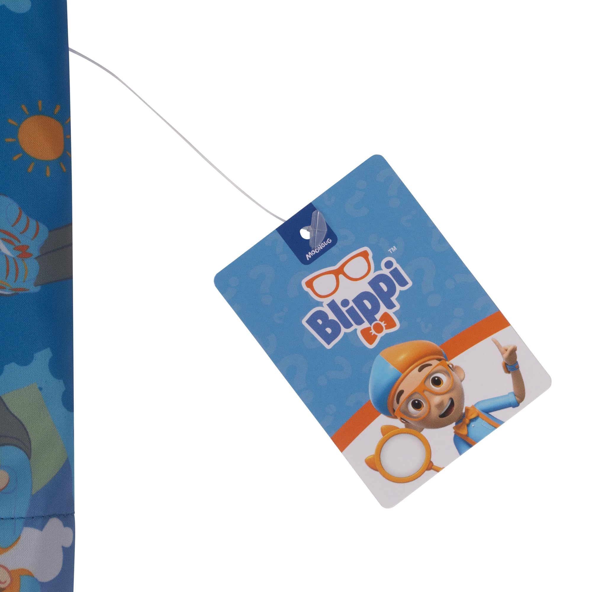 Blippi Imperméable avec capuche, veste doublée polaire isolante, Bleu