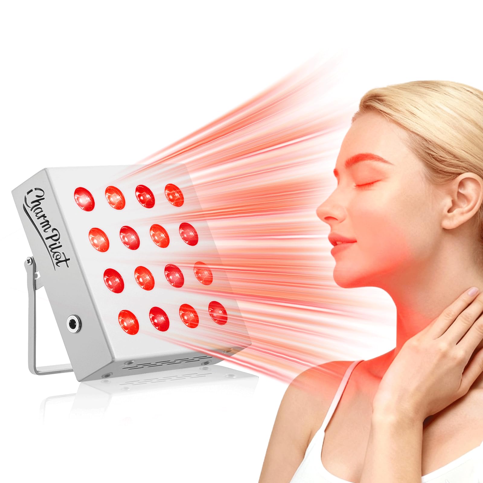 Photo 1 of Red Light Therapy for Body Panel, FSA&HSA Eligible, 16?LED 6 Wavelengths (630?nm, 660?nm, 810?nm, 830nm, 850?nm, 940?nm) Near?Infrared Light Therapy Device, Ease Discomfort and Revitalize Skin(White)