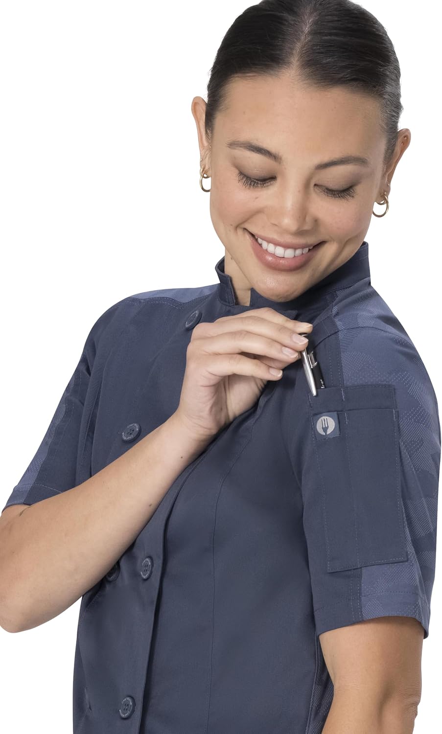 Chef Works Women's Mojave Short Sleeve Chef Coat