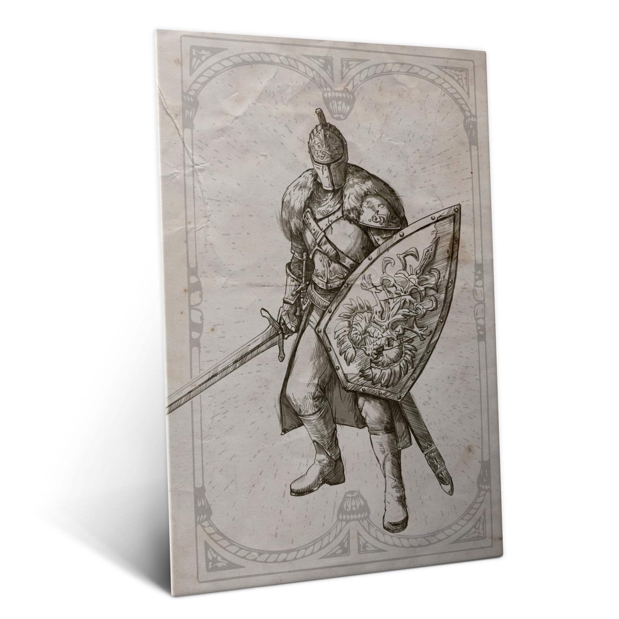 Displate Metall poster DARK SOULS Faraam Größe M | Bild Plakate für Schlafzimmer Dekor, Geschenke. Magnetische Befestigung Wandposter, Wanddeko. Metall Wandkunst.