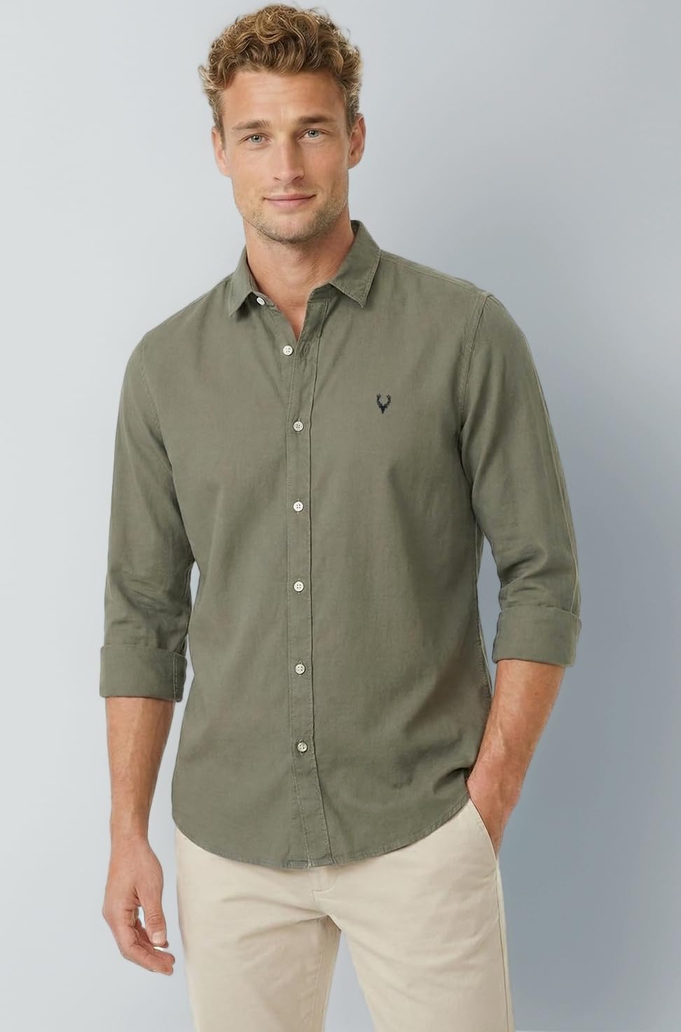 Allen Solly Menโs Casual Shirt | Regular Collar | Soft Breathable Fabric | Everyday Smart Casual Wear