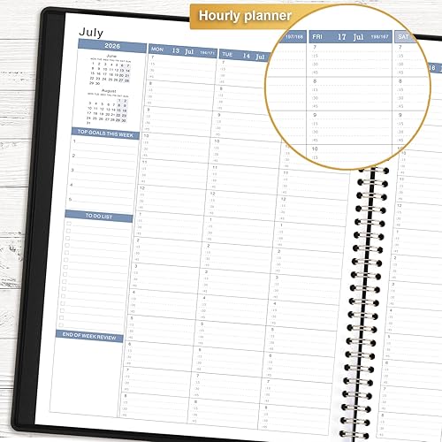 Miniatura 4 de Agenda 2025  Agenda semanal de citas 2025, enero 2025  diciembre 2025, 8 x 10 pulgadas, agenda diariapor hora 2025 con pestañas, intervalo de 15