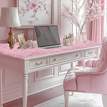 ヴィンテージ　ピンクのデスク　ドレッサー Amazon｜yuboo ピンク プレッピー ドレッサー ランナー トッパー