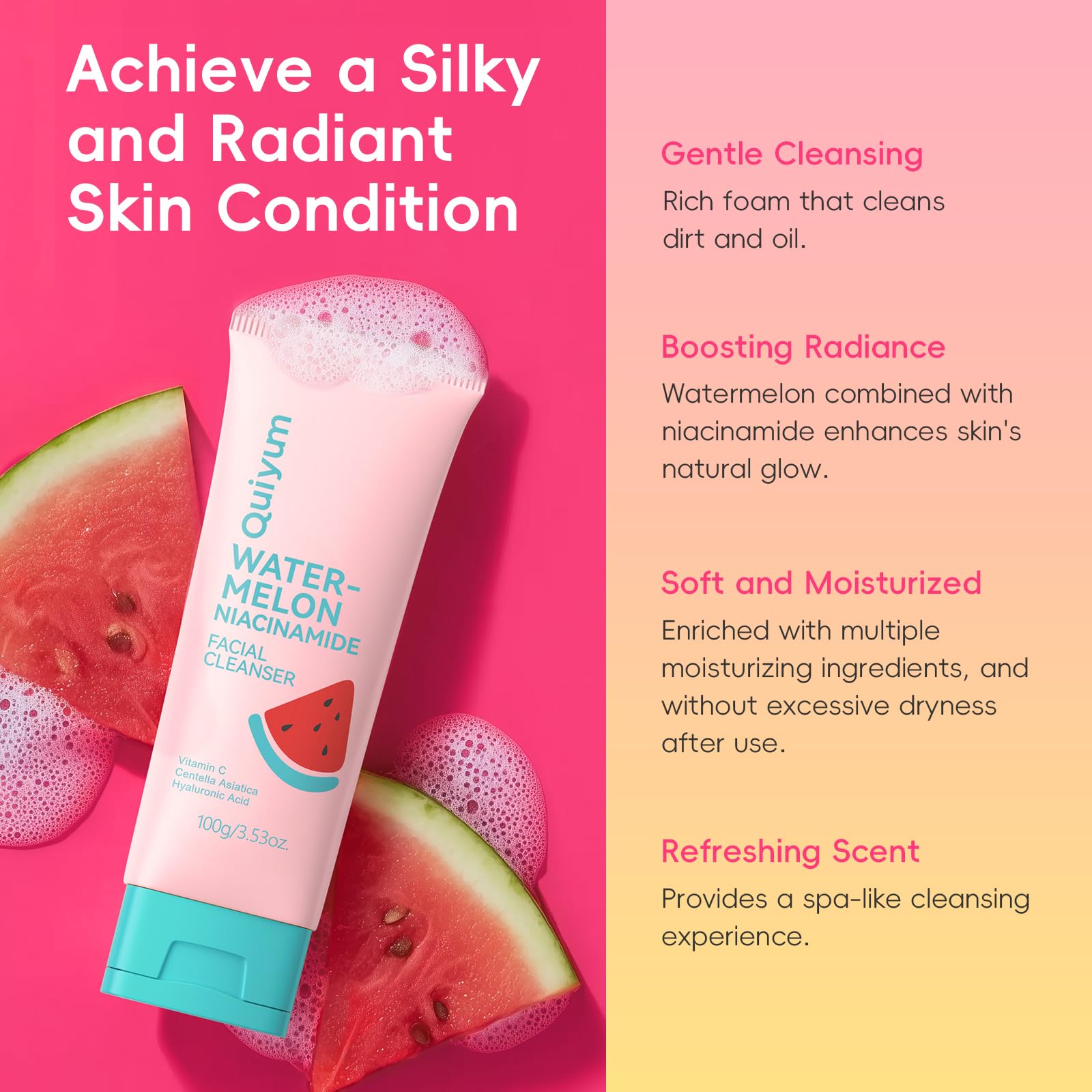 QUIYUM Watermelon & Niacinamide Skincare Set