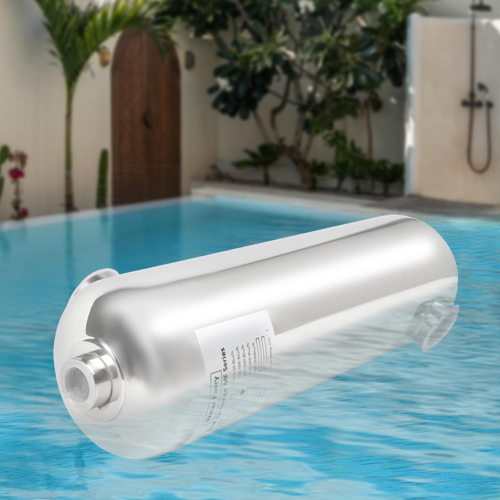 Scambiatore di calore per piscina, in acciaio inox, 60 KW, per piscina, sistema di spa, flusso di acqua calda 30 l/min