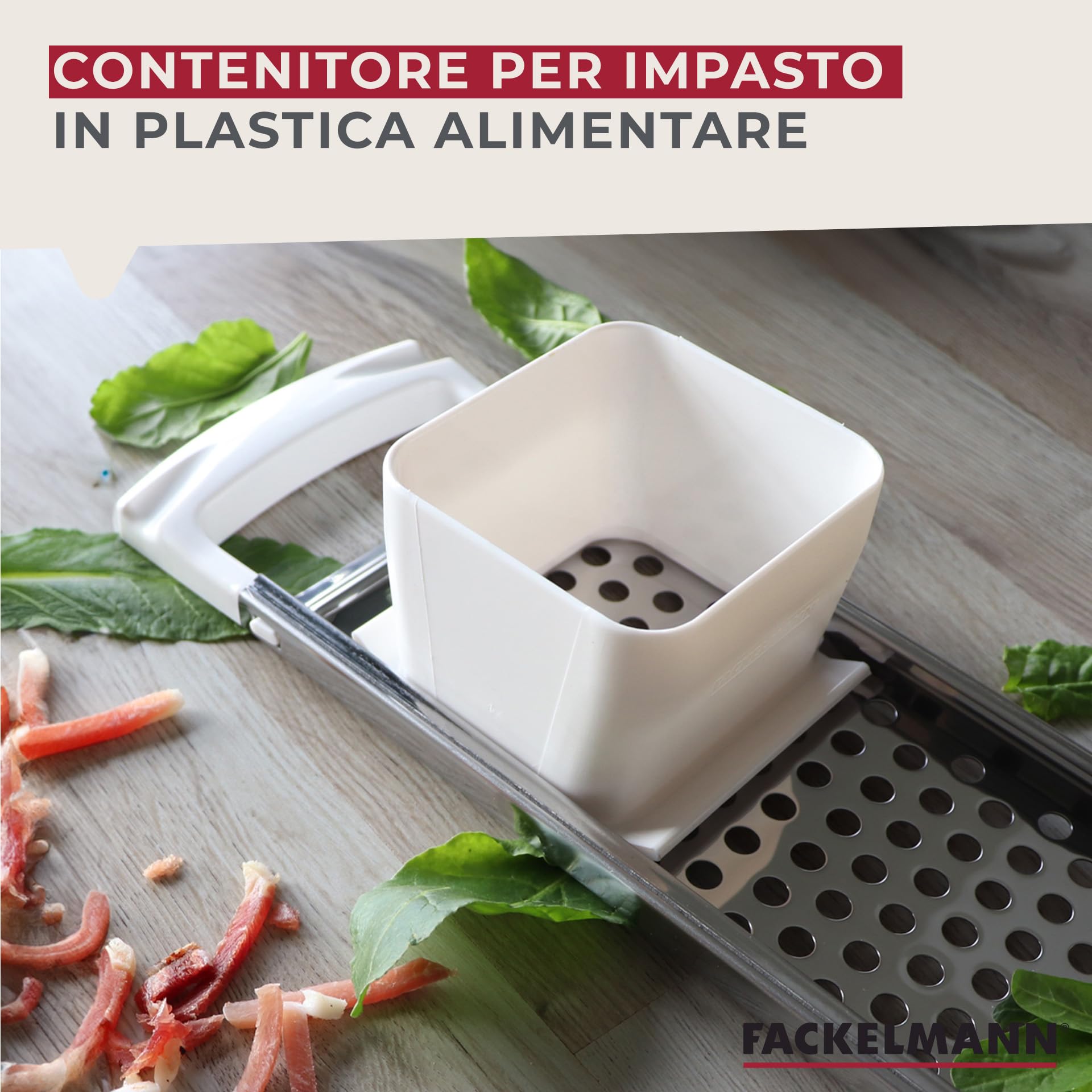 Fackelmann Gratella per spätzle in acciaio Inox 31,6x11x8 cm
