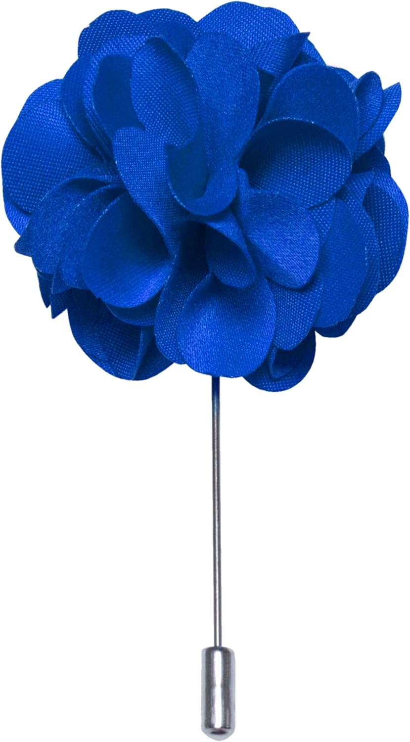 RBOCOTT Solid Color Tie and Pocket Square Hankerchief with Lapel Pin Set for Men - Image 4