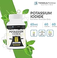 Vista 2 de Suplemento de yoduro de potasio - dosis de 65 mg, 60 porciones - Apoya la tiroides
